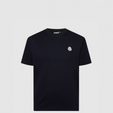 [MONCLER-몽클레어] 로고 패치 코튼 티셔츠
