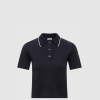 [MONCLER-몽클레어] 니트 코튼 폴로 셔츠