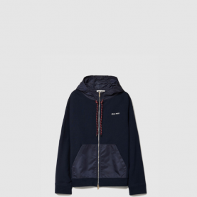 [MIUMIU-미우미우] 코튼 플리스 지퍼 후디 MJL073