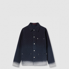 [GUCCI-구찌] 블리치 GG 코튼 데님 자카드 셔츠