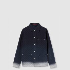 [GUCCI-구찌] 블리치 GG 코튼 데님 자카드 셔츠