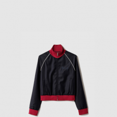 [MIUMIU-미우미우] 핀스트라이프 지퍼 블루종 재킷 ML1324