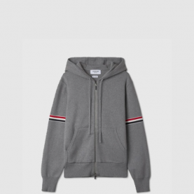 [THOM BROWNE-톰브라운] RWB 암 밴드 집업 후드(남녀공용)