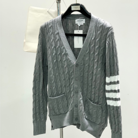 [THOM BROWNE-톰브라운]4 바 케이블 니트 가디건
