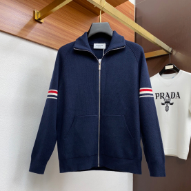 [THOM BROWNE-톰브라운]RWB 암 밴드 울 집업 재킷