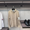 [THOM BROWNE-톰브라운]울 후드 집업 가디건