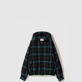 [MIUMIU-미우미우] 체크무늬 후드 재킷 ML1011