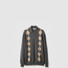 [MIUMIU-미우미우] 캐시미어 니트 폴로 셔츠 MML973