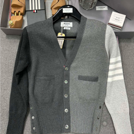[THOM BROWNE-톰브라운]4바 캐시미어 울 니트 가디건(남여공용)