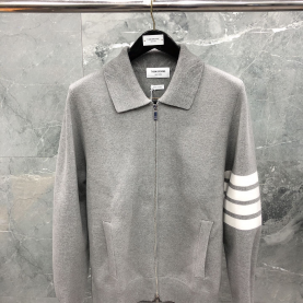 [THOM BROWNE-톰브라운]지퍼 폴로 스웨터