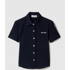 [MIUMIU-미우미우] 코튼 피케 셔츠 MK1981