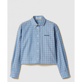 [MIUMIU-미우미우] 체크 포플린 셔츠 MK1659