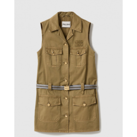 [MIUMIU-미우미우] 후염 코튼 새틴 드레스 MF5714