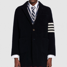 [THOM BROWNE-톰브라운]라이트웨이트 시어링 언컨스트럭티드 4-바 오버코트