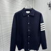 [THOM BROWNE-톰브라운] 울 니트 카라 가디건