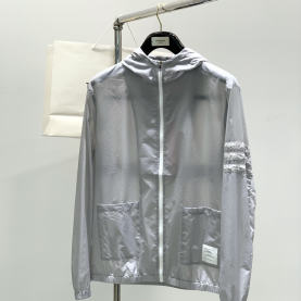 [THOM BROWNE-톰브라운] 윈드 브레이커 후드