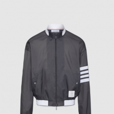 [THOM BROWNE-톰브라운]나일론 4-바 립스탑 윈드브레이커