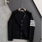 [THOM BROWNE-톰브라운]샘 부니 ​​오리지널 남성 패션 니트 캐시미어 울 블렌드 가디건 스웨터