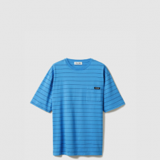 [MIUMIU-미우미우] 스트라이프 저지 티셔츠 MJN538