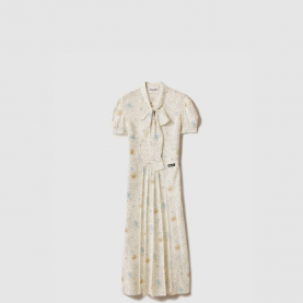 [MIUMIU-미우미우] 롱 크레이프 드 신 드레스 MF5972