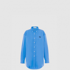 [MIUMIU-미우미우] Oversize 포플린 텍스처 셔츠 MK1626