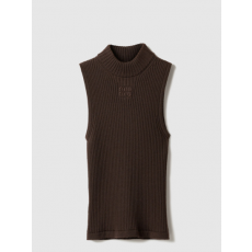 [MIUMIU-미우미우] 립 조직 니트 울 터틀넥 탑 MMV253