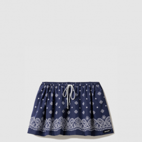 [MIUMIU-미우미우] 반다나 프린트 포플린 미니스커트 MG2404