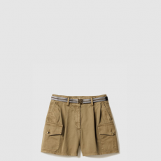 [MIUMIU-미우미우] 후염 코튼 새틴 쇼츠 MP1853