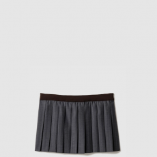 [MIUMIU-미우미우] 플리츠 핀스트라이프 미니스커트 MG2529
