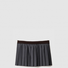 [MIUMIU-미우미우] 플리츠 핀스트라이프 미니스커트 MG2529