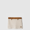 [MIUMIU-미우미우] 코튼 및 스웨이드 미니스커트 MMG547
