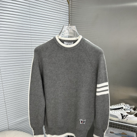 [THOM BROWNE-톰브라운]고중량 크루넥 스웨터