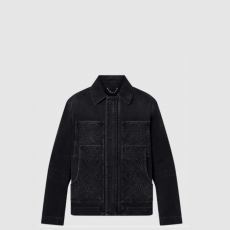 [LOUIS VUITTON-루이비통] 쇼트 슬리브드 데님 워크웨어 셔츠 1AFVA6