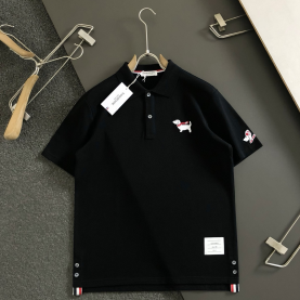 [THOM BROWNE-톰브라운]강아지 자수 라펠 롤로 셔츠