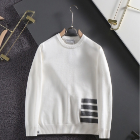 [THOM BROWNE-톰브라운]메리노울 라운드 니트