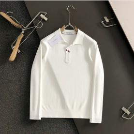 [THOM BROWNE-톰브라운]노버턴 3선 울니트 카라티