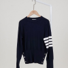 [THOM BROWNE-톰브라운]코튼 크레이프 밀라노 4-바 크루넥 스웨터
