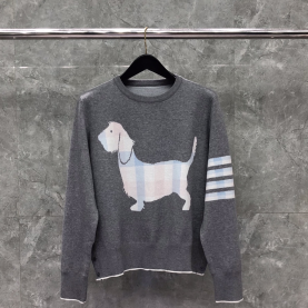 [THOM BROWNE-톰브라운] 강아지 4선 니트  (남녀공용)