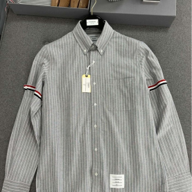 [THOM BROWNE-톰브라운] 스트라이프 옥스포드 셔츠