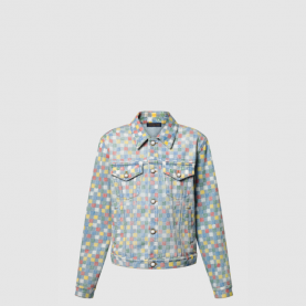 [LOUIS VUITTON-루이비통] 다미에 데님 트러커 재킷 1AHBE4