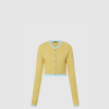 [LOUIS VUITTON-루이비통] 다미에 니트 크롭 카디건 1AFTYA