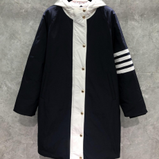 [THOM BROWNE-톰브라운]나일론 캔버스 4선 다운 풋볼 파카
