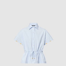 [LOUIS VUITTON-루이비통] 드로스트링 웨이스트 코튼 포플린 셔츠 1AGQMM