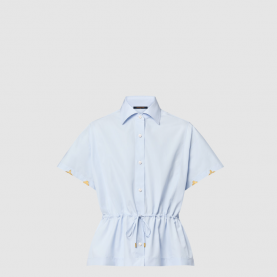 [LOUIS VUITTON-루이비통] 드로스트링 웨이스트 코튼 포플린 셔츠 1AGQMM