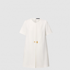 [LOUIS VUITTON-루이비통] 앵커 버튼 A라인 드레스 1AHGTC