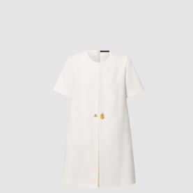 [LOUIS VUITTON-루이비통] 앵커 버튼 A라인 드레스 1AHGTC