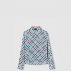 [GUCCI-구찌] 프린트 실크 크레이프 드 신 셔츠 808830