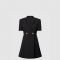 [LOUIS VUITTON-루이비통] 쇼트 슬리브드 테일러드 랩 드레스 1AHZY7