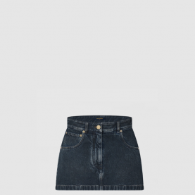 [LOUIS VUITTON-루이비통] 데님 미니스커트 1AFLL0