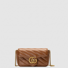 [GUCCI-구찌] GG 마몽 마틀라세 수퍼 미니백